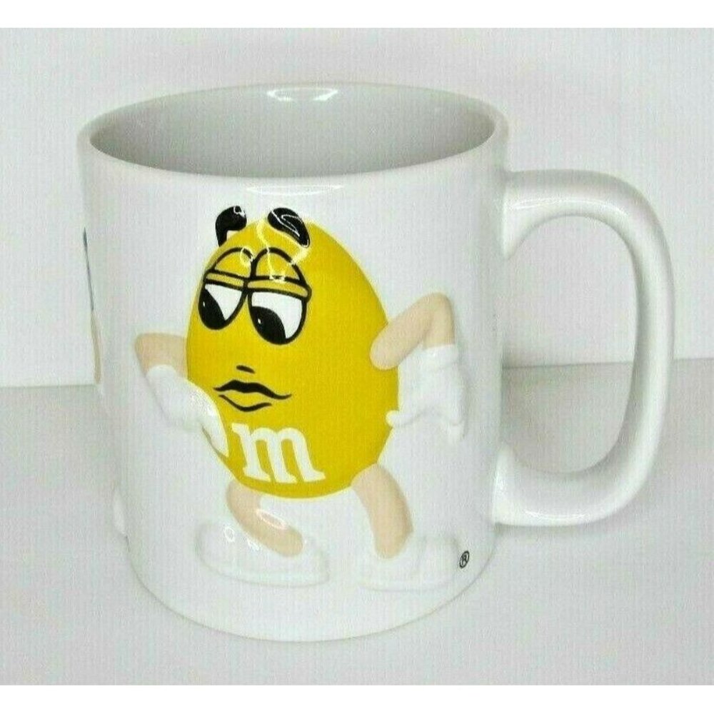 M&M's Coffee Mug Cup 3D Characters Red Blue Yellow Collectible Mars Inc.